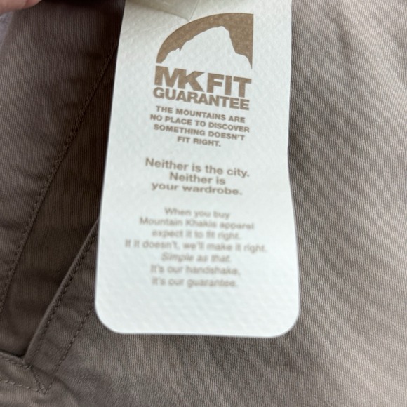 NWT Mountain Khakis‎ Pants Womens 12 Beige Flat Front Chino Khakis Classic - Picture 6 of 11